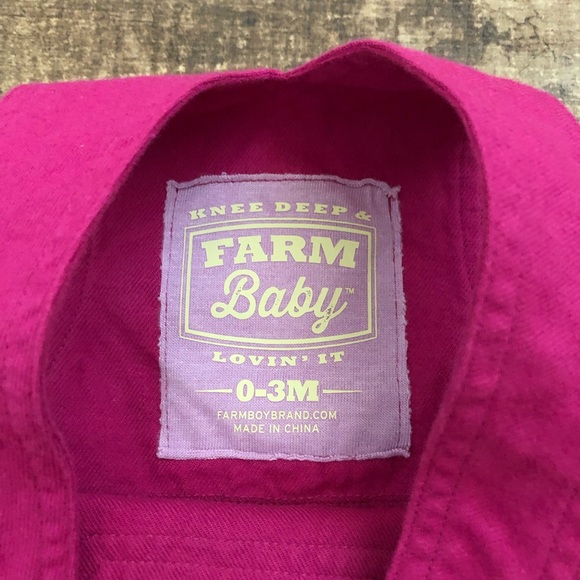 💕HP💕 FARM BABY BRAND Girls 0-3 mo Overall Dress - Picture 4 of 4